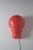 Pop Art wall lamp from the 1980s in the shape of a red light bulb. It was manufactured by the German company Zicoli...