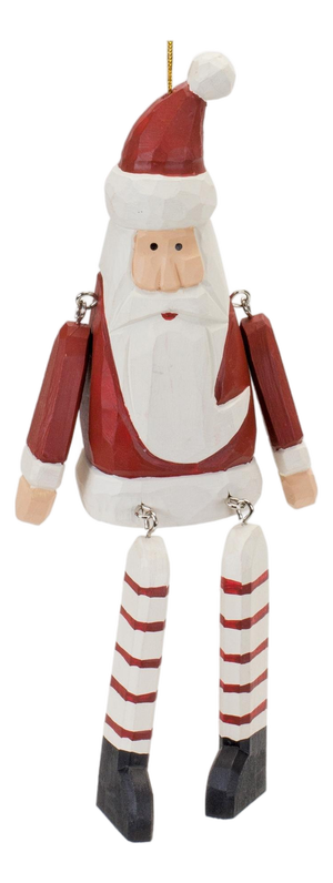 Dangle Santa Ornament (Set of 6)