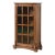 Mission Solid Oak Display Bookcase - Walnut Stain For Sale