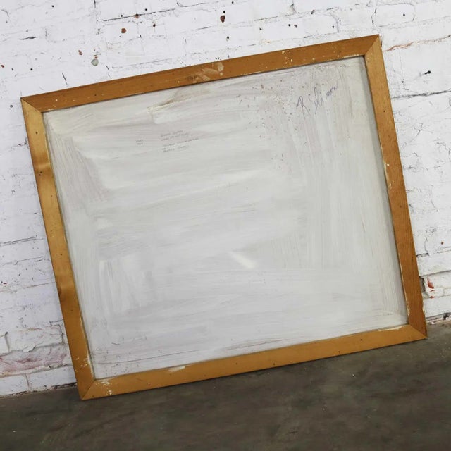 Mixed Media Abstract 2d Art Piece Where No Sea Runs by Richard Slimon Spring 1962 For Sale - Image 12 of 13