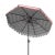 Contemporary Outdoor Maui Single Scallop Striped 9ft Crank Push Button Tilt Umbrella - Red Stripe For Sale - Image 3 of 5