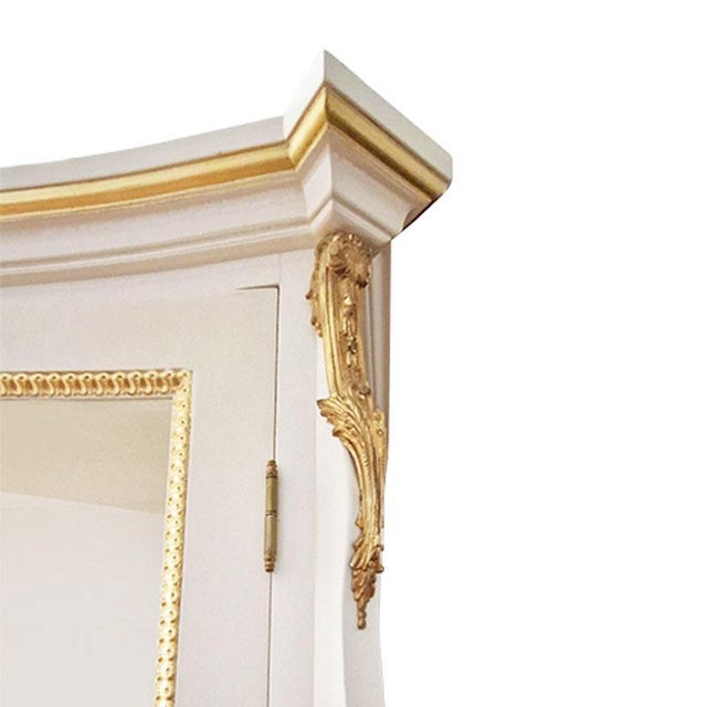 Gold Ivory and Gold Display Cabinet, 1990s For Sale - Image 8 of 9