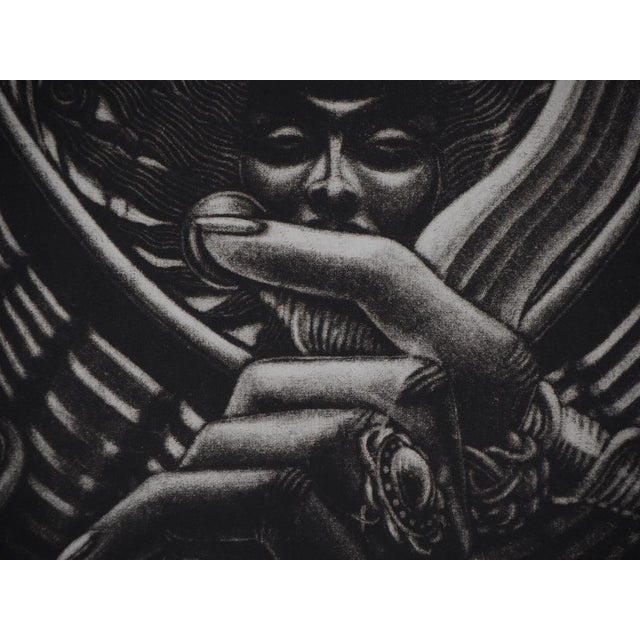 Georges Rouly, The Guardian of the Sun, Original Etching For Sale - Image 4 of 10