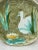 French Country Large French Platter Swan Orchies Circa 1900 For Sale - Image 3 of 6