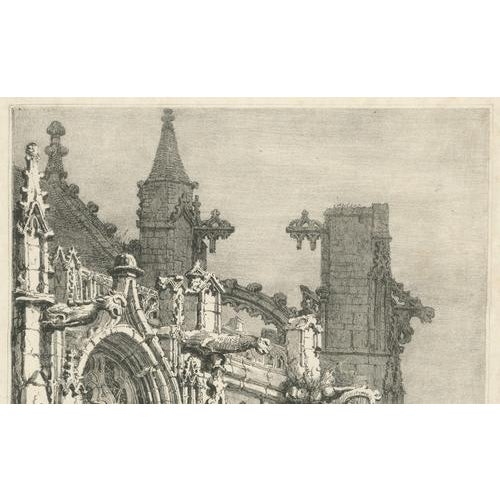 Gold Samuel Prout, Gothic Church Architecture, Arques, France, 1821, Lithograph For Sale - Image 8 of 11