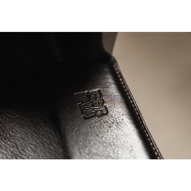 Diesis Chaise Lounge in Black Leather by Antonio Citterio and Paolo Nava for B&B Italia, 1980s For Sale - Image 11 of 16