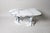 Marsili handmade coffee table in white marble by manta handmade stone design limited edition of 6 pieces. Dimensions: d 62...