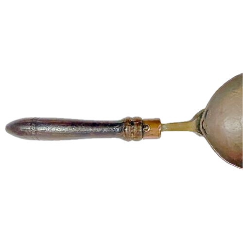 19th Century Antique Coal Scuttle Copper Scoop For Sale - Image 5 of 6