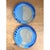Vintage Blue Abstract Pottery Plates - A Pair For Sale - Image 12 of 12