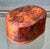 Vintage Faceted Burl Wood Oval Box For Sale In West Palm - Image 6 of 12