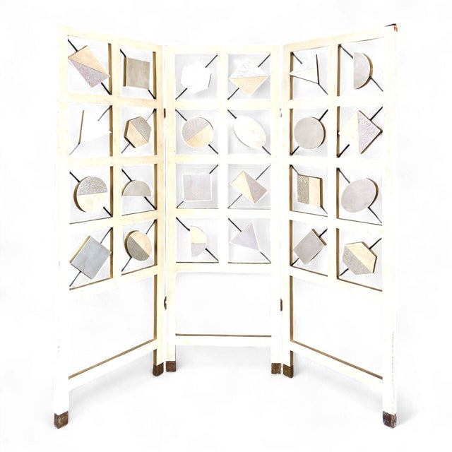 Vintage Geometric Screen, 1970s For Sale