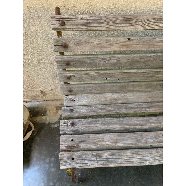 1920s Faux Bois French Garden Bench For Sale - Image 4 of 6