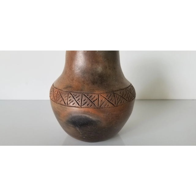 1980s Vintage Native American-Style Art Pottery Vase For Sale - Image 5 of 10