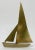 Mid 20th Century Vintage Dolbi Cashier Attributed MCM Brass Sailboat For Sale - Image 5 of 5