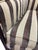 Modern Club Lounge Chair With Ebony Frame and Custom Stripe Upholstery For Sale In Greensboro - Image 6 of 10