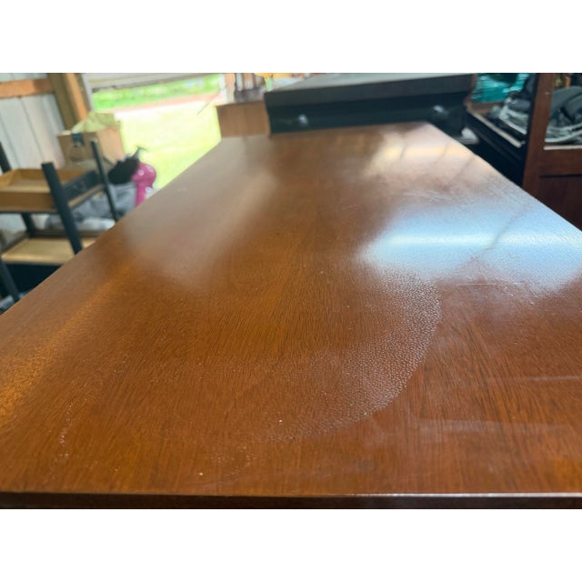 Coffee Late 20th Century Councill Craftsman Chinese Chippendale Tall 9-Drawer Dresser or Highboy in Banded Mahogany For Sale - Image 8 of 10