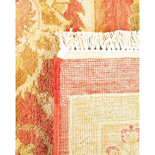 2000 - 2009 Mogul, One-of-a-Kind Hand-Knotted Area Rug in Orange, 8' 2" x 10' 6" For Sale - Image 5 of 8