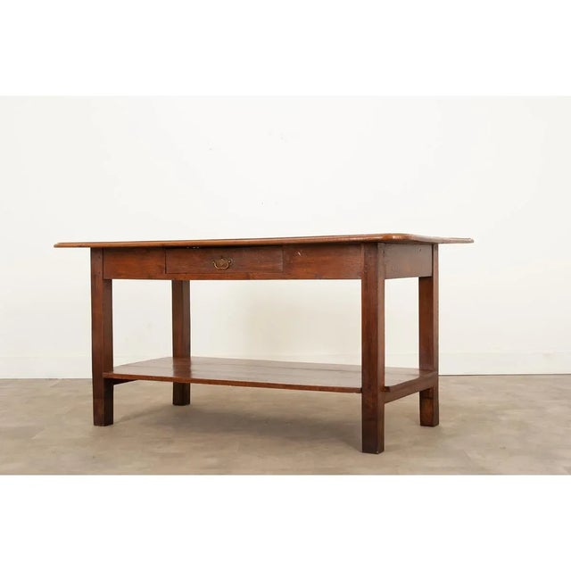 French 19th Century Two Board Walnut and Oak Work Table For Sale In Baton Rouge - Image 6 of 12