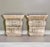 Antique pair of Neoclassical style plaster corbel wall brackets, circa 1920. Decorative architectural corbels from a...