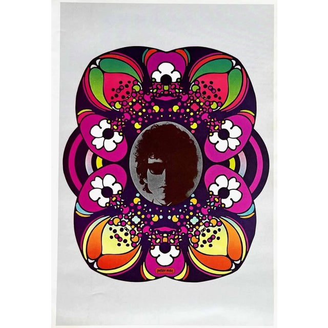 Artist: Peter Max Country: Germany / USA Title: Bob Dylan Medium: Offset Paper Size: 16.5 x 11 inch Marks: Not signed, not...