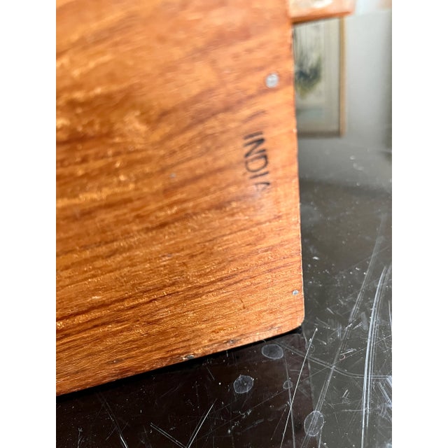 Mid 20th Century Vintage Carved Wood Humidor Box For Sale In Dallas - Image 6 of 12