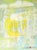 Fiesta. XV WHite Framed surreal shades of yellow, blue and green painting Abstract surreal painting in calming light...