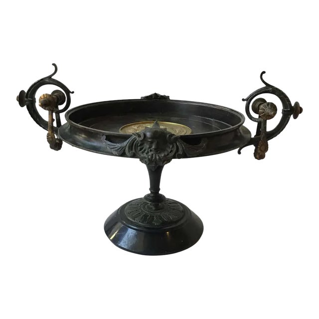 Large 1870s Bronze Classical Tazza For Sale