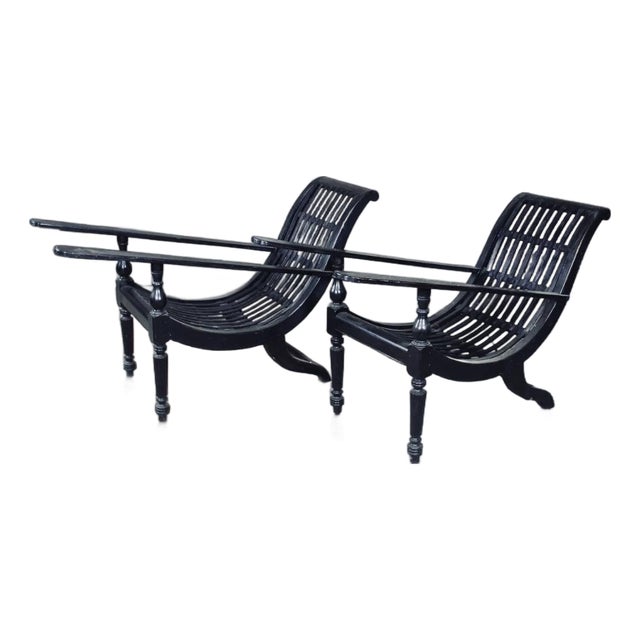 19th Century Anglo-Indian Plantation Lounge Chairs For Sale