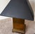 Brass 1970s Chapman Mfg. Geometric Patinated Metal Table Lamps With Black Shades - a Pair For Sale - Image 8 of 13