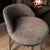 4 Restoration Hardware Rh Thaddeus Italian Truffle Veneto Leather Swivel Barstools For Sale - Image 9 of 9