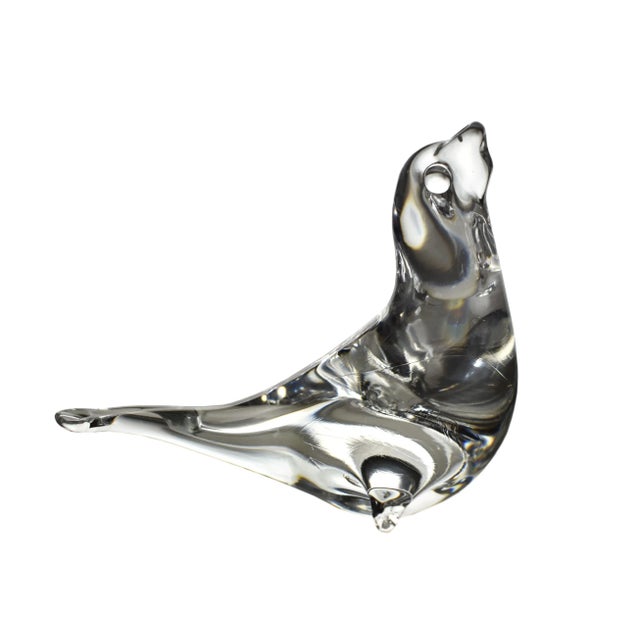 Stunning beautiful artistic transparent clear crystal blown swan and sea figurine models. They are prefect pieces for any...