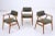 Mid-Century Oak Chairs with Green Upholstery by Erik Kirkegaard for Glostrup, Set of 3 For Sale - Image 3 of 11