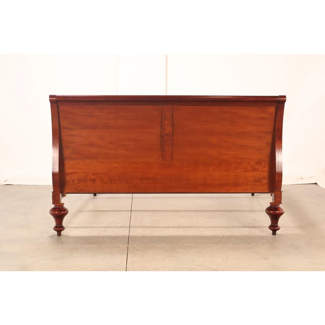 Grange Louis Philippe Style Cherry King Sleigh Bed For Sale - Image 18 of 18