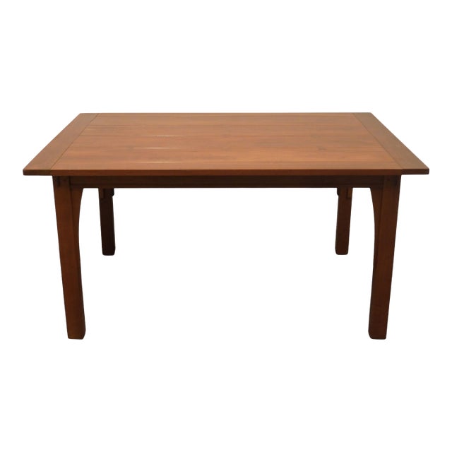 Stickley Furniture Solid Cherry Mission Style Arts & Crafts 60" Dining Table 91-799 For Sale
