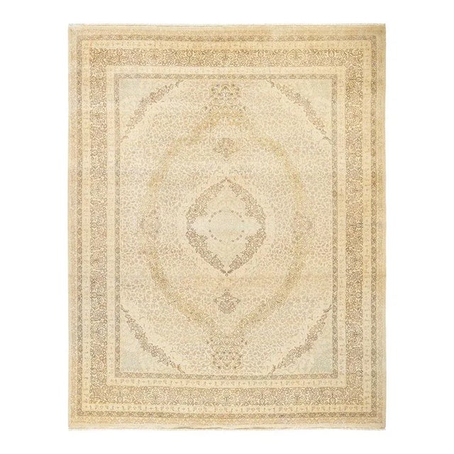 Mogul Collection Hand-Knotted Area Rug - Ivory 8' 4" x 10' 4" For Sale - Image 4 of 4