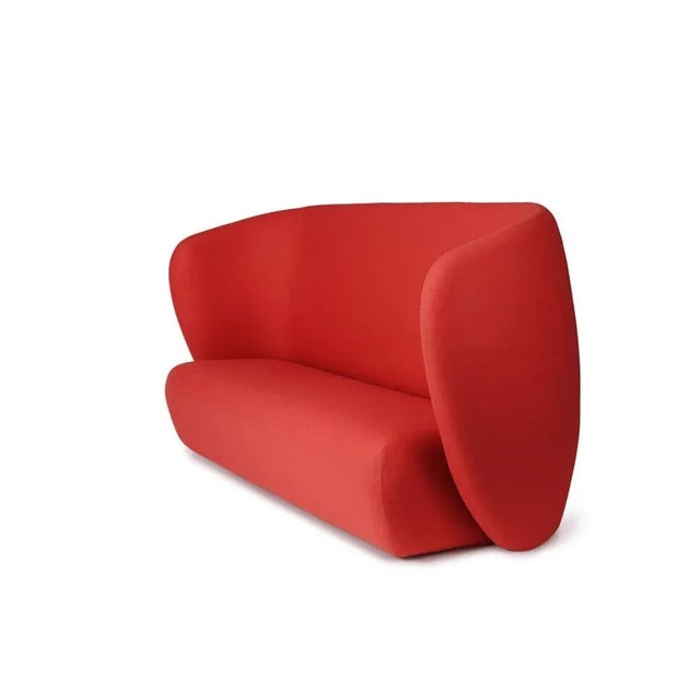 Contemporary Haven Three Seater in Apple Red by Warm Nordic For Sale - Image 3 of 7