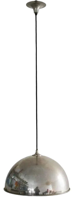 Vintage Posa Nickel-Plated Pendant Lamp by Florian Schulz