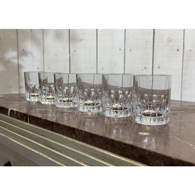 Baccarat Crystal Whisky Tumblers, Rotary Pattern, Set of 6 For Sale - Image 10 of 10