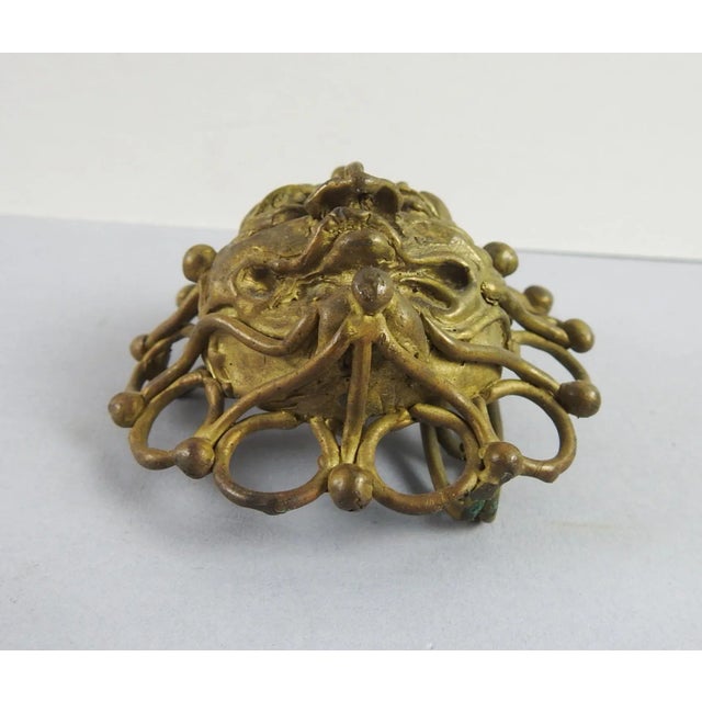 Rustic Cast Brass Handmade Jester Belt Buckle Artist Studio For Sale - Image 3 of 6