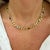 Gold Vintage 14k Yellow Gold 11.98ctw Multi Gem Rainbow Curb Link Chain Necklace For Sale - Image 8 of 8