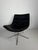 Mid-Century Modern Vintage Swivel Leather Lounge Chair in Chrome and Genuine Leather, 1980s For Sale - Image 3 of 8