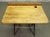 Wood Antique Wood School Row Seat & Desk Combo For Sale - Image 7 of 10