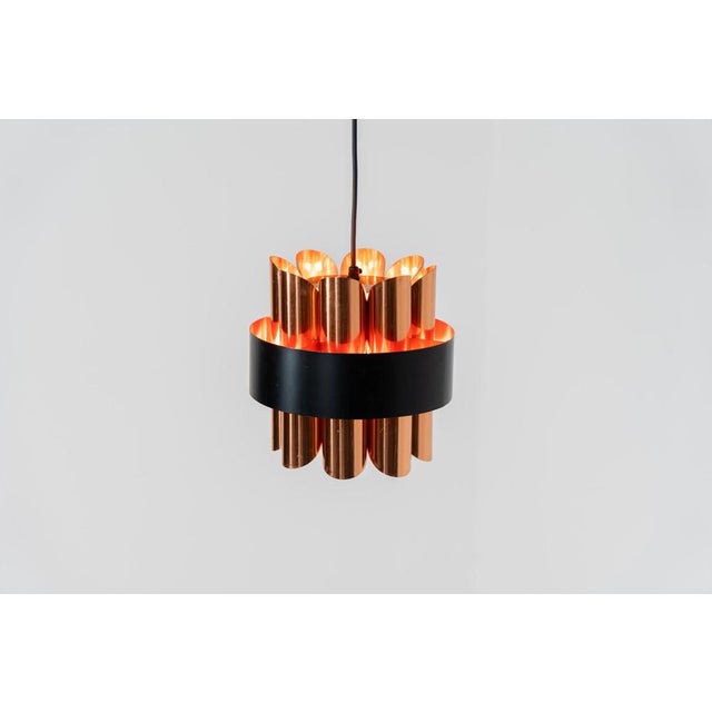 1970s Copper Pendant Light by Werner Schou For Sale - Image 5 of 12