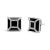 Immerse yourself in the timeless elegance of these stud earrings, where deep, color-enhanced black onyx meets the...