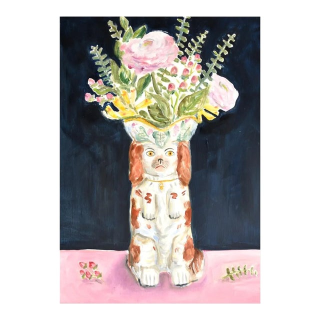 Benedict the Staffordshire Spaniel Giclée Art Print (8"x10") by Susannah Carson For Sale