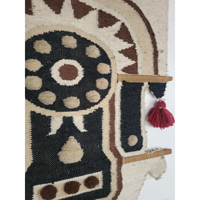 South American Wall Weaving, 1960s For Sale - Image 4 of 5