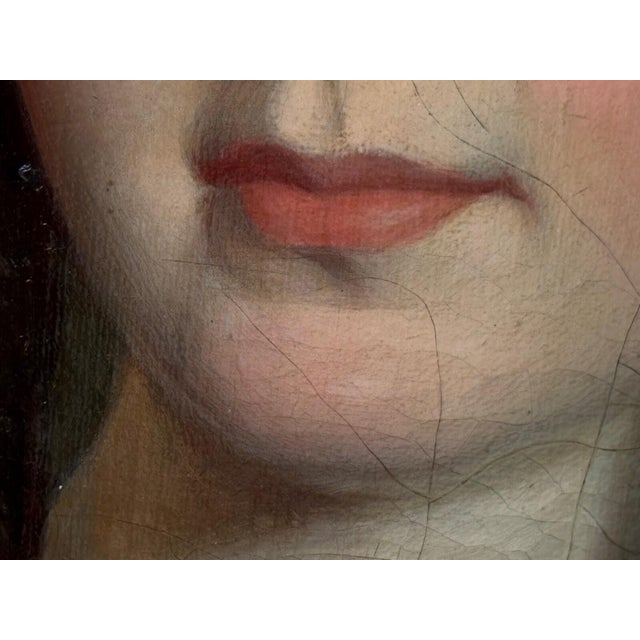 1830s English Oil Portrait of a Woman in White, Sarah Losh Architect & Designer For Sale - Image 14 of 18