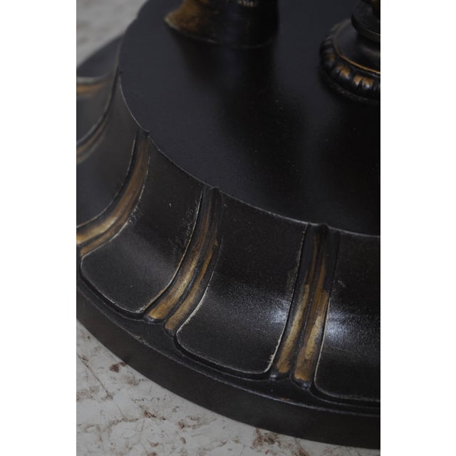 Metal Regency Style Metal Bronze Finish Planter For Sale - Image 7 of 10
