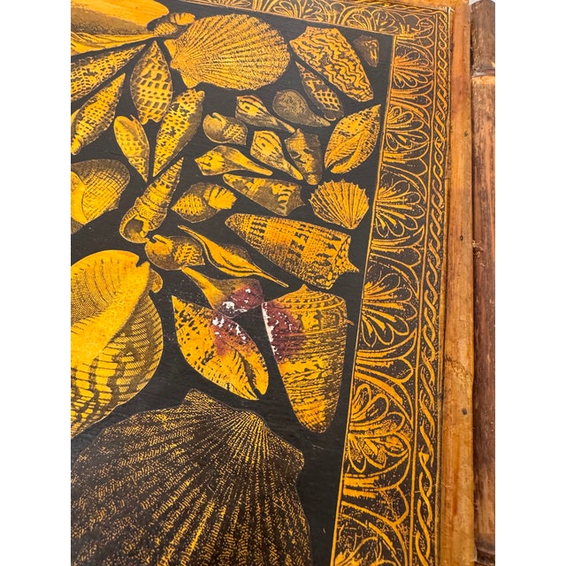 Late 19th Century 19th Century Bamboo Decoupage Bookshelf For Sale - Image 5 of 13