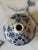English Petite Mid-Century Delftware Blue & White Hand Painted, Single Flower Vase For Sale - Image 3 of 11